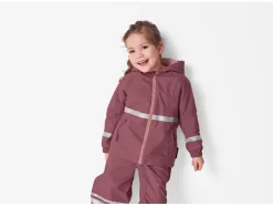 Chaqueta impermeable y de juego forrada para bebés y niños pequeños