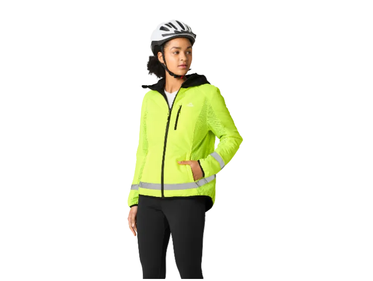 Chaqueta reversible de mujer, con reflectantes.