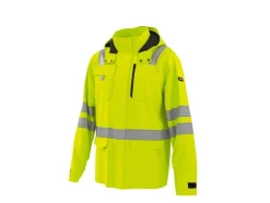 Chaqueta softshell de hombre, reflectante.