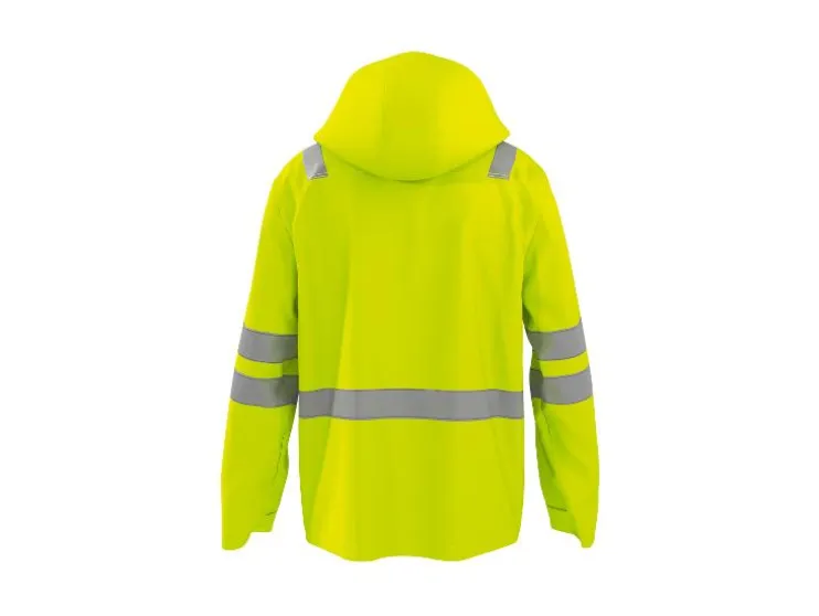 Chaqueta softshell de hombre, reflectante.