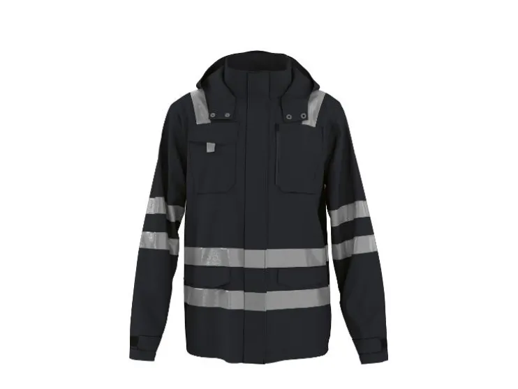 Chaqueta softshell de hombre, reflectante.
