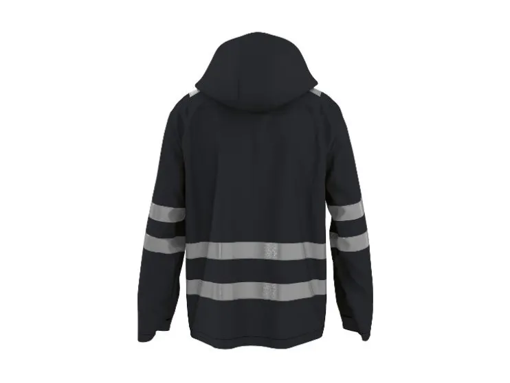 Chaqueta softshell de hombre, reflectante.