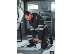Chaqueta softshell de hombre, reflectante.