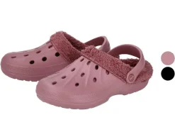 Clogs con borreguito para mujer