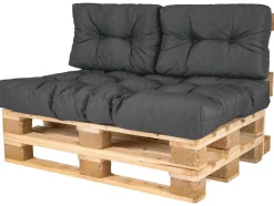 Cojines de asiento y respaldo para europalet, 3 piezas