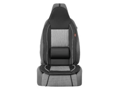 Cojín para asiento de coche con soporte lumbar.