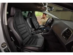 Cojín para asiento de coche con soporte lumbar.