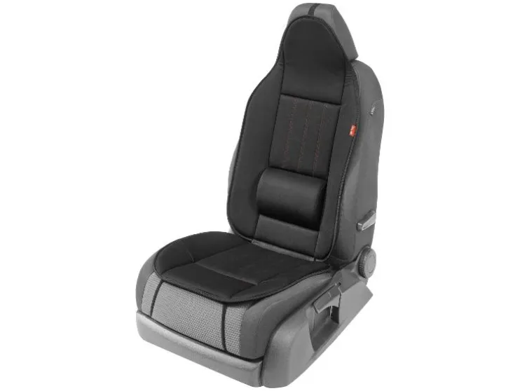 Cojín para asiento de coche con soporte lumbar.