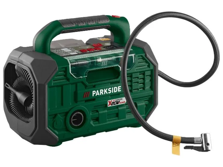 Compresor y bomba de aire a batería de 20 V »PKA 20-Li C3«, sin batería ni cargador.