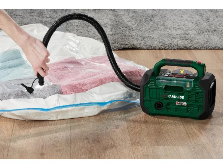 Compresor y bomba de aire a batería de 20 V »PKA 20-Li C3«, sin batería ni cargador.