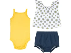 Conjunto Baby Sommerset, de 3 piezas, de pura algodón orgánico.