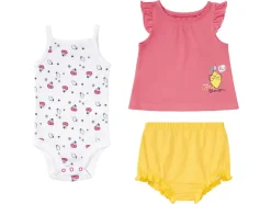 Conjunto Baby Sommerset, de 3 piezas, de pura algodón orgánico.