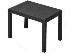 Conjunto de balcón, 3 piezas.