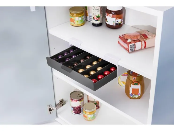 Contenedor para debajo de estante / Estante para cápsulas de café / Estante para bolsitas de té