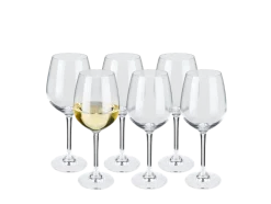 Copas de cava / Copas de vino blanco / Vasos de agua / Copas de vino tinto, lote de 6