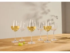 Copas de cava / Copas de vino blanco / Vasos de agua / Copas de vino tinto, lote de 6