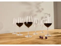 Copas de cava / Copas de vino blanco / Vasos de agua / Copas de vino tinto, lote de 6