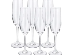Copas de cava / Copas de vino blanco / Vasos de agua / Copas de vino tinto, lote de 6