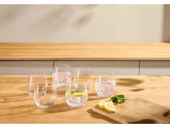 Copas de cava / Copas de vino blanco / Vasos de agua / Copas de vino tinto, lote de 6
