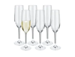 Copas de cava / Copas de vino blanco / Vasos de agua / Copas de vino tinto, lote de 6