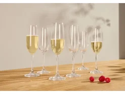 Copas de cava / Copas de vino blanco / Vasos de agua / Copas de vino tinto, lote de 6
