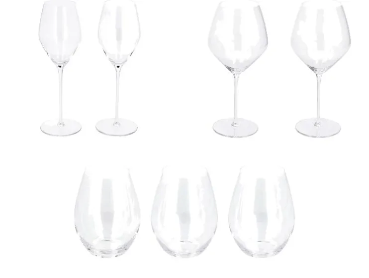 Copas de vino prémium / Vasos de agua prémium