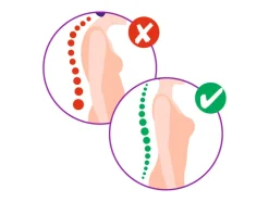 Corrector de espalda, ajustable individualmente.