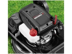 Cortacésped de gasolina »PPBRM 46 B2« con batería de arranque eléctrico y cargador.