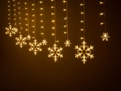Cortina de luces LED con figuras decorativas