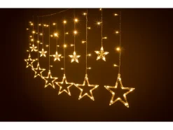 Cortina de luces LED con figuras decorativas