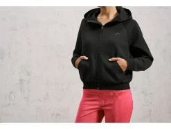 Cárdigan de felpa para mujer, de corte ancho y moderno.