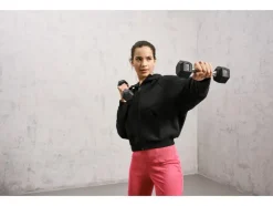 Cárdigan de felpa para mujer, de corte ancho y moderno.