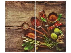 Cubiertas de vidrio para placa de cocina, 2 unidades.