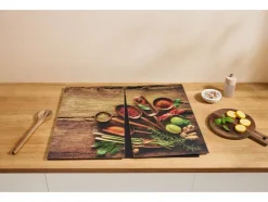 Cubiertas de vidrio para placa de cocina, 2 unidades.