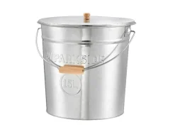 Cubo de ceniza, con tapa, 15 l.