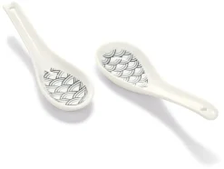 Cuencos/ platitos para dips/ cucharas de porcelana, porcelana.