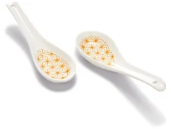 Cuencos/ platitos para dips/ cucharas de porcelana, porcelana.