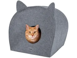 Cueva para gatos tiburón con orejas