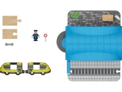 Depósito de locomotoras / Estación de tren / Caseta de agujas / Estación de carga, de 13 piezas / 8 piezas / 4 piezas / 15 piezas.