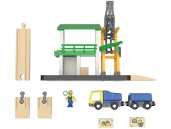 Depósito de locomotoras / Estación de tren / Caseta de agujas / Estación de carga, de 13 piezas / 8 piezas / 4 piezas / 15 piezas.