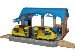 Depósito de locomotoras / Estación de tren / Caseta de agujas / Estación de carga, de 13 piezas / 8 piezas / 4 piezas / 15 piezas.