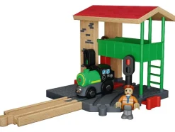 Depósito de locomotoras / Estación de tren / Caseta de agujas / Estación de carga, de 13 piezas / 8 piezas / 4 piezas / 15 piezas.