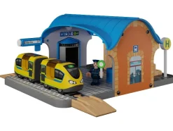 Depósito de locomotoras / Estación de tren / Caseta de agujas / Estación de carga, de 13 piezas / 8 piezas / 4 piezas / 15 piezas.