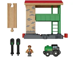 Depósito de locomotoras / Estación de tren / Caseta de agujas / Estación de carga, de 13 piezas / 8 piezas / 4 piezas / 15 piezas.