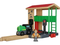 Depósito de locomotoras / Estación de tren / Caseta de agujas / Estación de carga, de 13 piezas / 8 piezas / 4 piezas / 15 piezas.