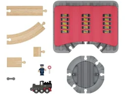 Depósito de locomotoras / Estación de tren / Caseta de agujas / Estación de carga, de 13 piezas / 8 piezas / 4 piezas / 15 piezas.