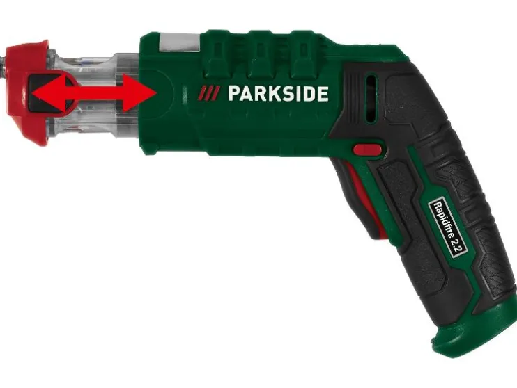 Destornillador con batería de 4 V y puntas intercambiables »Rapidfire 2.2«