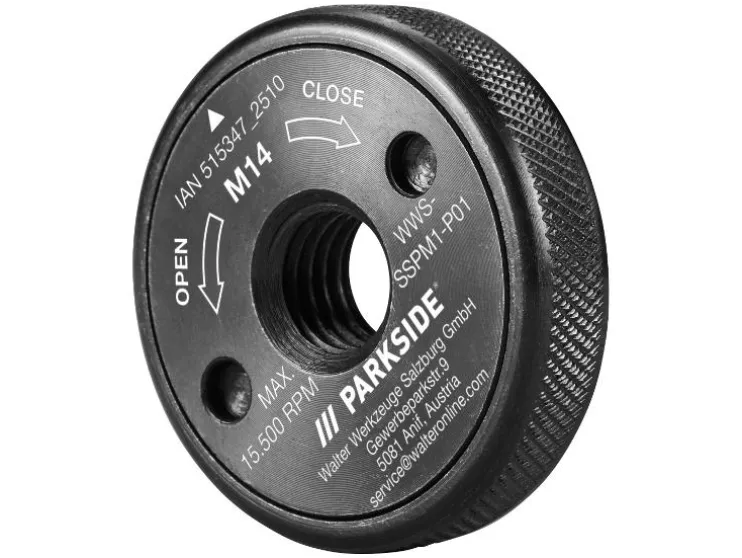 Discos de corte para metal / Tuerca de sujeción rápida para amoladora angular.