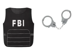 Disfraz de princesa / Disfraz de superhéroe / Disfraz de FBI para niños, 2 piezas.