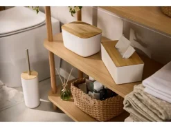 Escobobilla de baño / Caja de pañuelos cosméticos / Caja de almacenamiento